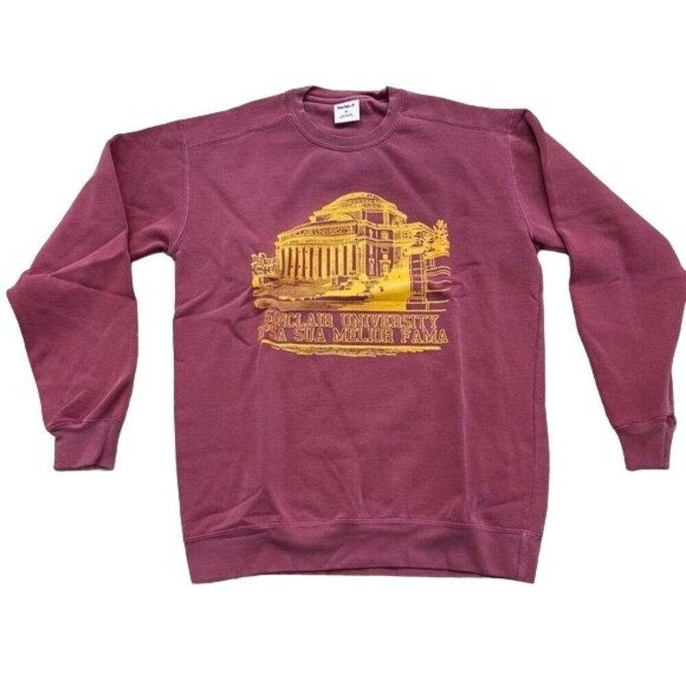 Sinclair Global IPSA SUA MELIOR FAMA Sweatshirt in Washed Red